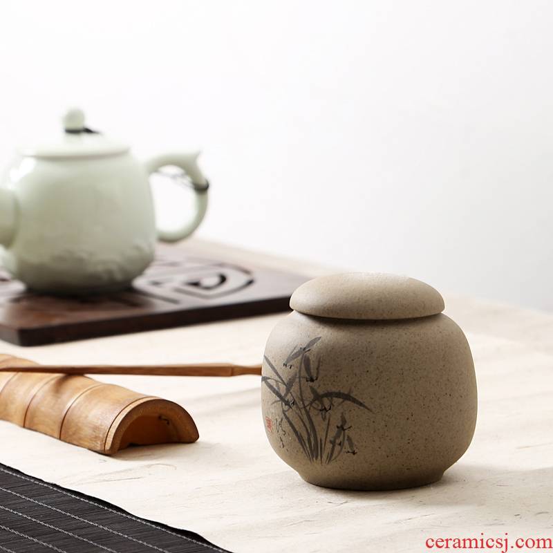 Hui shi coarse pottery caddy fixings ceramic POTS sealed as cans of pu 'er tea