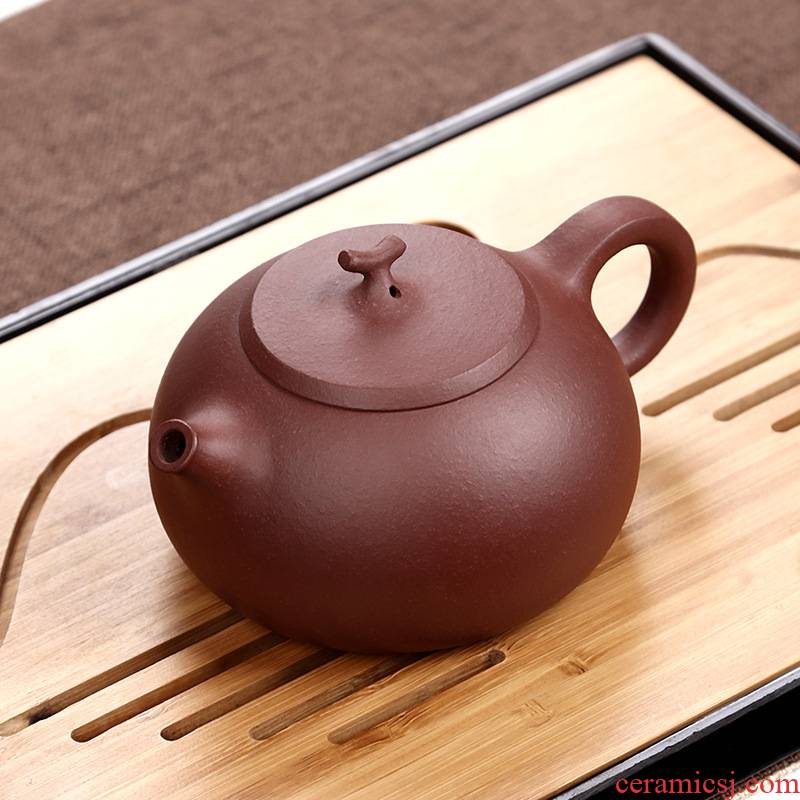 Yixing tea boy undressed ore old purple clay it dahongpao pure checking home little teapot archaize fruit pot