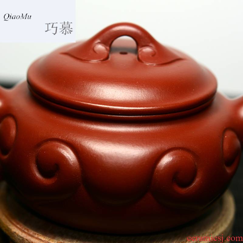 Yixing it the teapot famous Xiong Hai only longed for QD manual opportunely undressed ore dahongpao archaize ruyi tea set