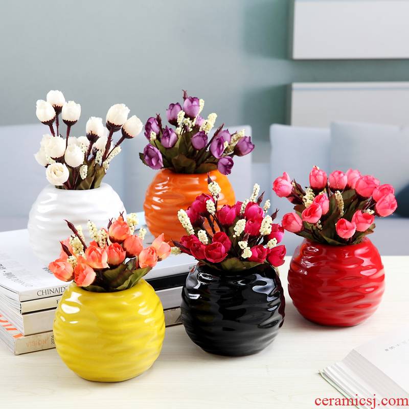 A clearance fan of I and contracted sitting room ark suit ceramic flower vase household act the role ofing is tasted you fashion creative furnishing articles