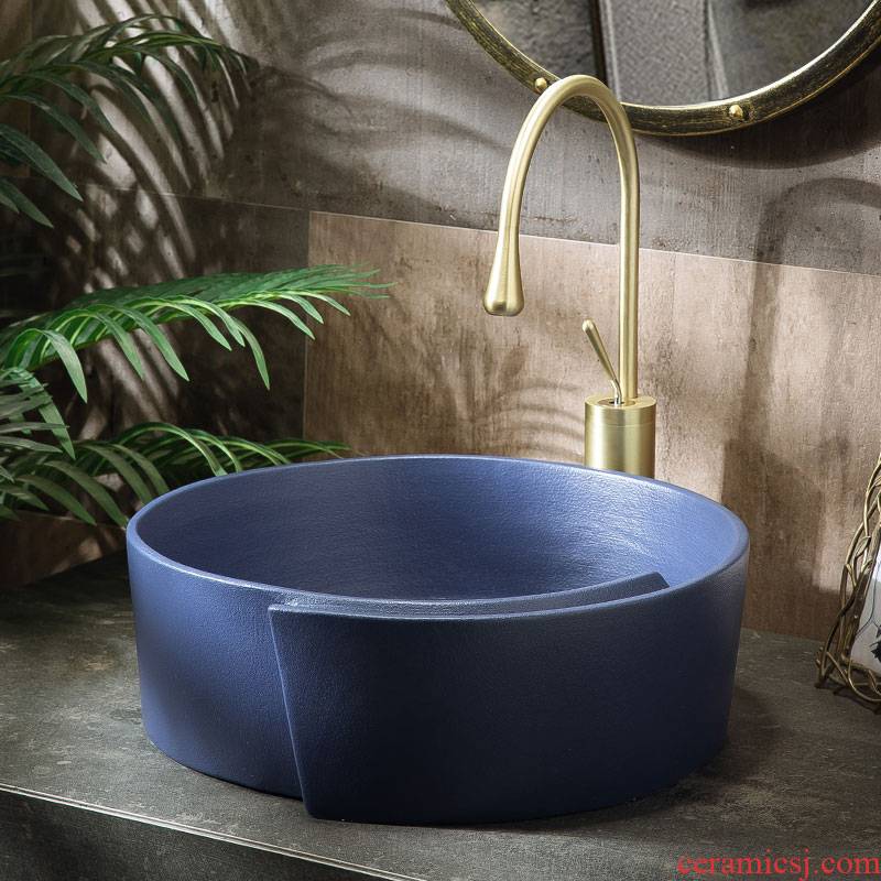 Sink on the small family toilet lavabo single basin basin ceramic basin is the basin that wash a face wash basin