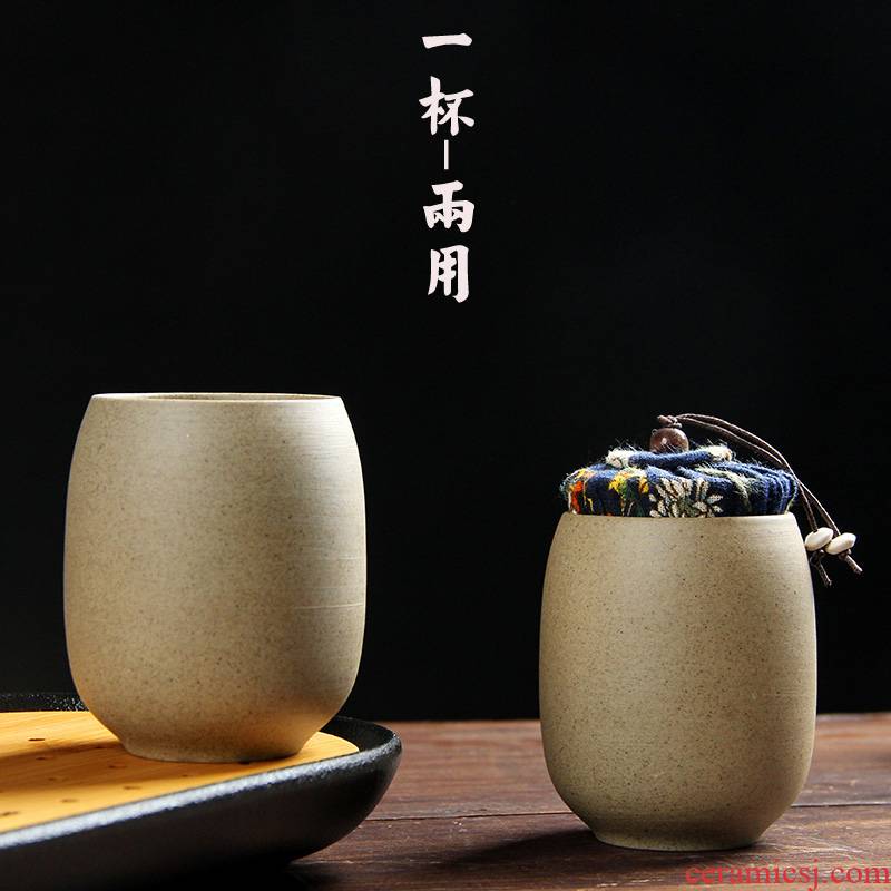 Ceramic cups rock, coarse pottery cup master cup primary coarse pottery large Japanese coarse pottery cups cup cup mini jar