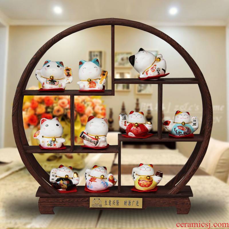 To run ten mascot plutus cat small manual ceramic furnishing articles the opened a housewarming gift birthday home outfit