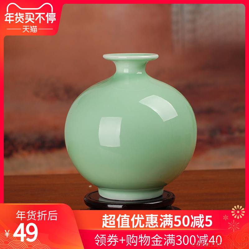 The 112 pomegranates on the jingdezhen ceramic film blue glaze antique vase porcelain handicraft decoration home decoration furnishing articles