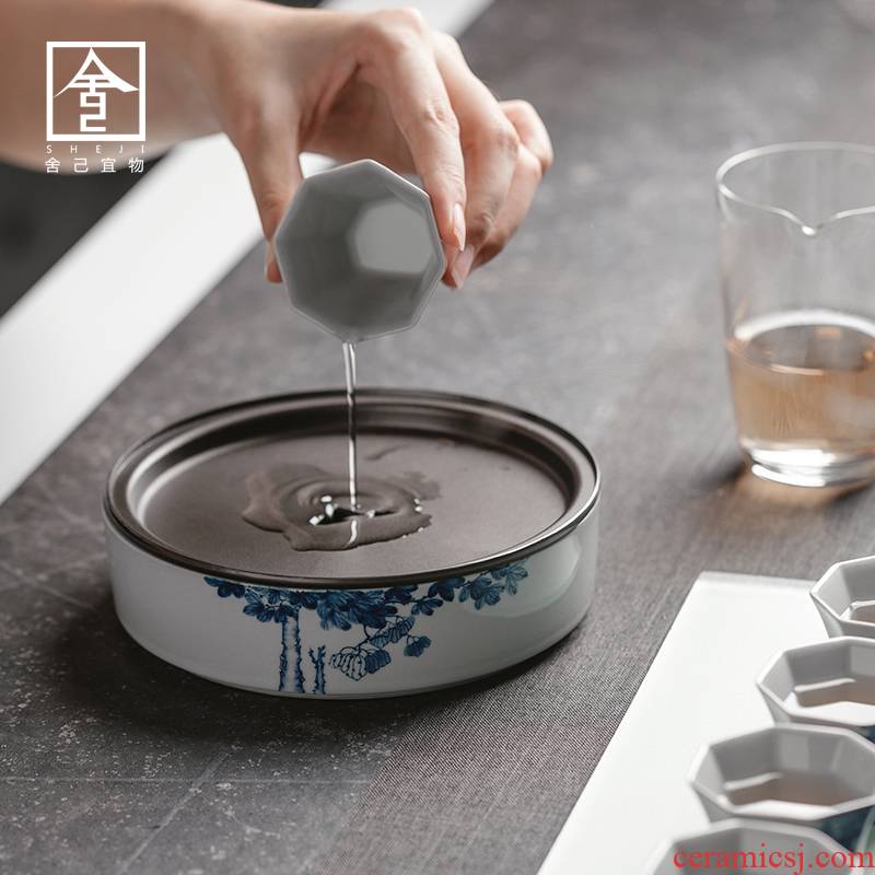 The Self - "appropriate content of jingdezhen hand - made wutong pot of bearing dry mercifully water dry tea Japanese zen storage restoring ancient ways