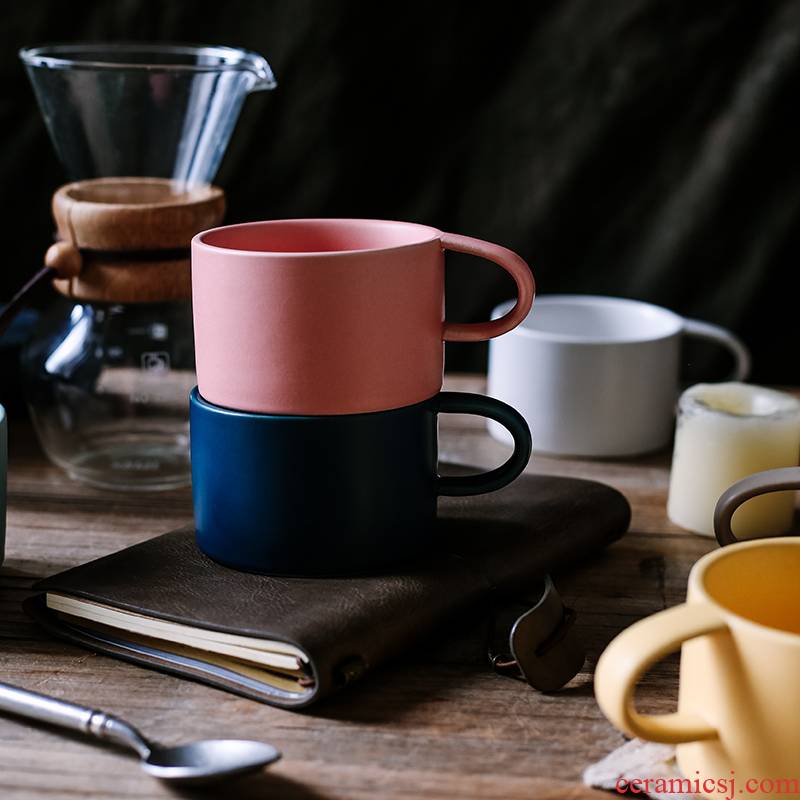 Creative household with couples to mark cup northern wind ins move ceramic cup drinks a cup of coffee