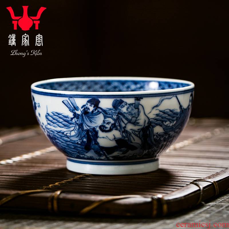 Clock home up ceramic cups jingdezhen porcelain maintain the ensemble master cup single CPU personal cup hand - drawn characters