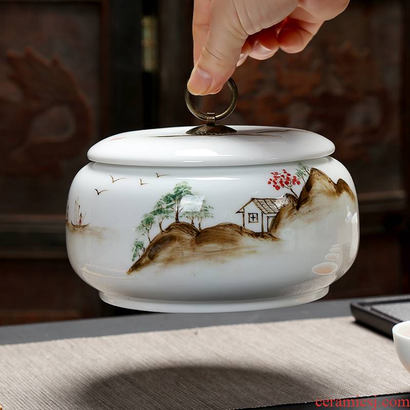 Ceramic tea pot, hand - made Ceramic jar airtight pot storage POTS of tea big pot and tea urn medicinal materials