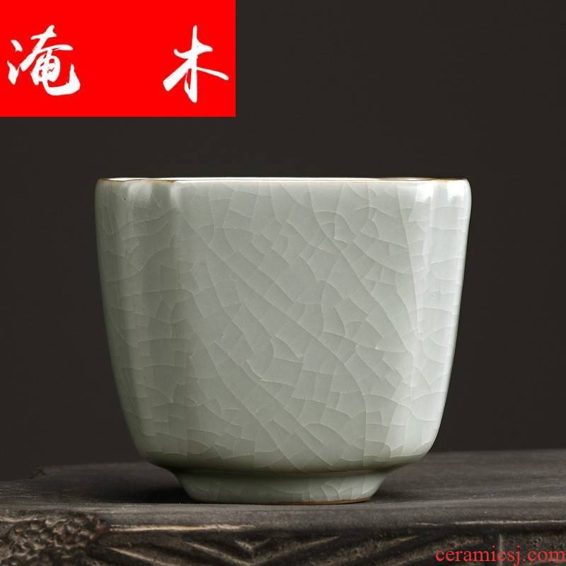 Submerged wood FengZi household your up single CPU kung fu tea set sample tea cup individual cup single master cup ceramic tea cups