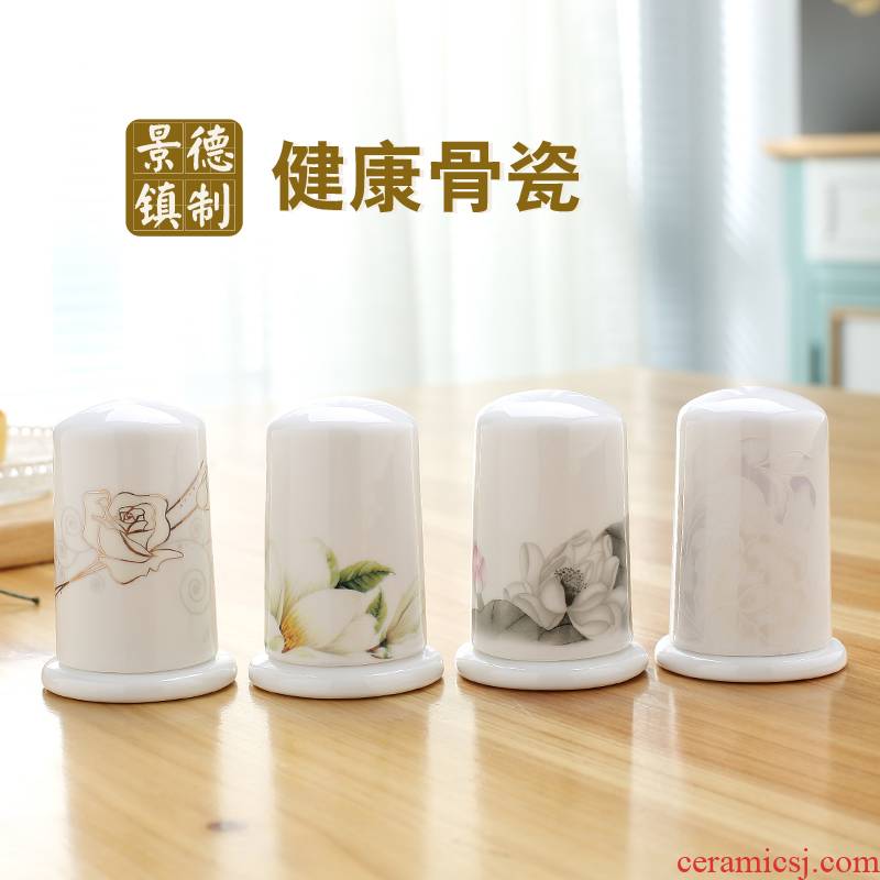 Jingdezhen porcelain ipads meal toothpick box toothpicks extinguishers hotel household portable tableware accessories can add words