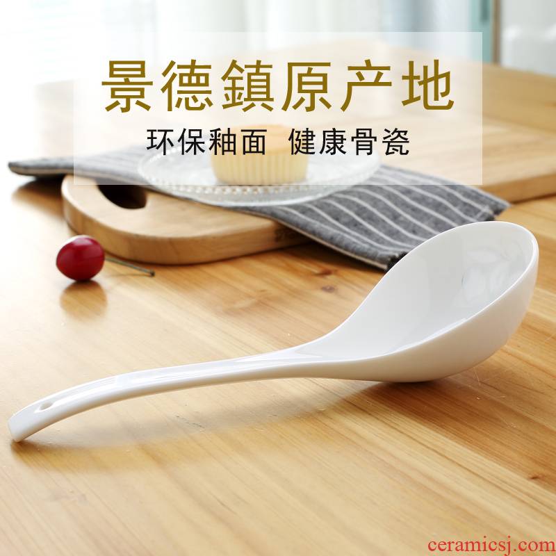 Jingdezhen ceramics tablespoon of Malaysia 's ipads porcelain spoon, spoon, run tablespoons of household porcelain tableware fittings