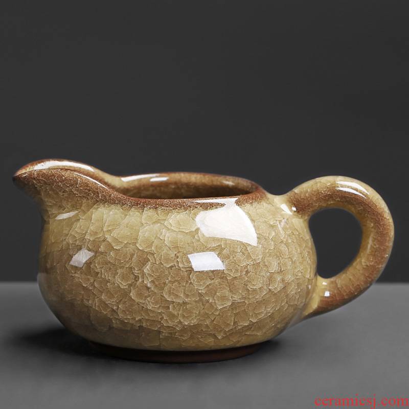 Ice crack glaze ceramic fair trumpet archaize creative tea tea ware sea home tea set points of tea and tea cups