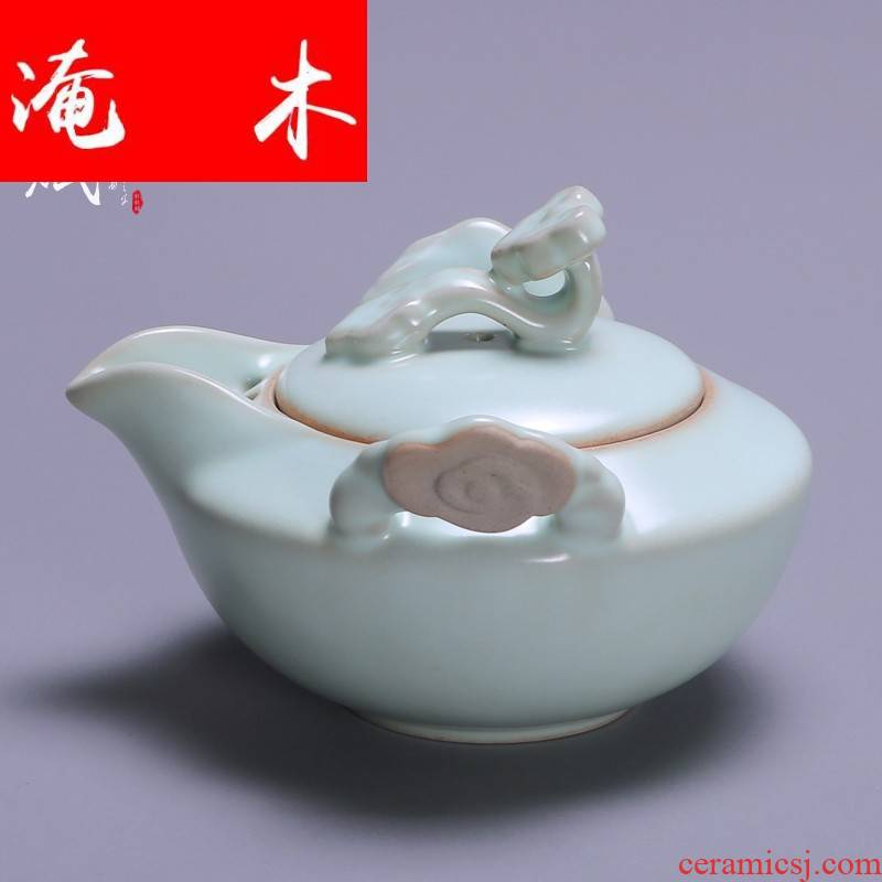 Submerged wood your up teapot can keep open single pot ceramic teapot hand grasp pot home of filter tea kungfu tea set