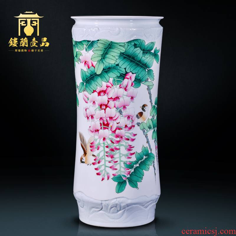The Master of jingdezhen ceramic all hand - made sabingga sukdun dergici jimbi large Chinese style household decoration collection vases, furnishing articles