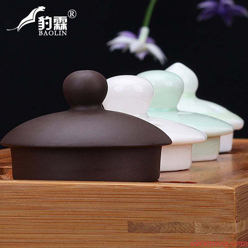 Single GaiHu rope ceramic teapot lid with cover bracket zero with cover small lid violet arenaceous your up celadon double