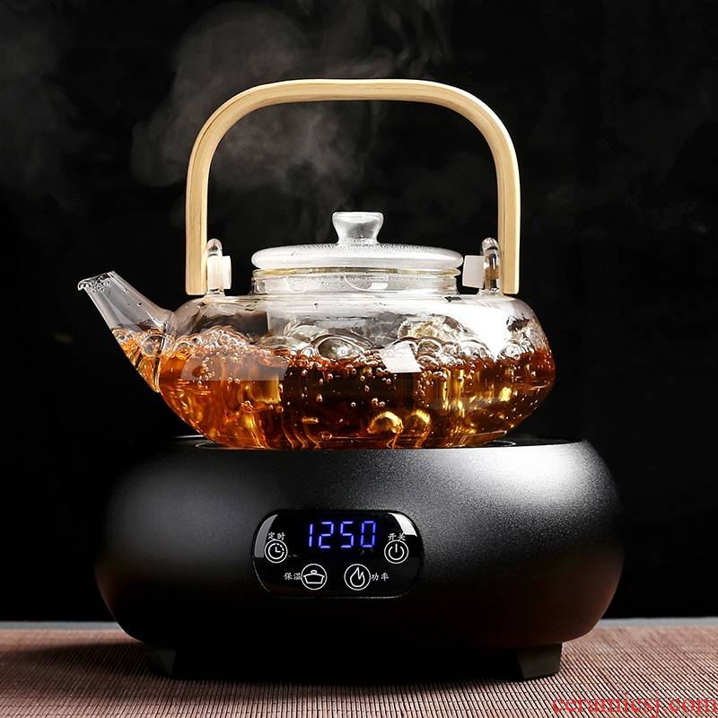 For electricity TaoLu cook boiled tea, black tea scented tea pu - erh tea ware glass teapot tea steamer household electric heating furnace