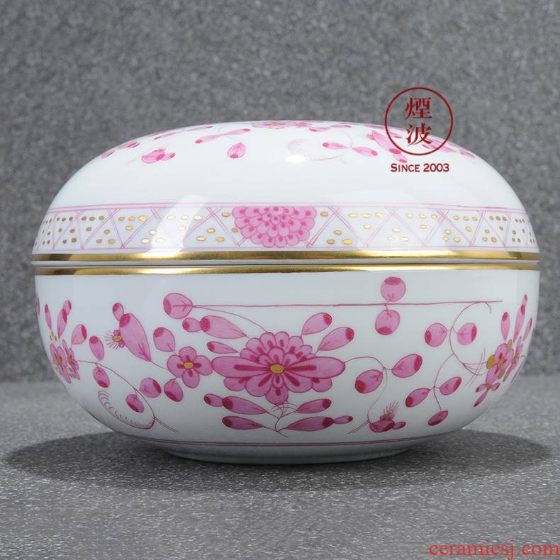 Germany mason MEISSEN porcelain new clipping India flowers decorative candy box POTS store content box