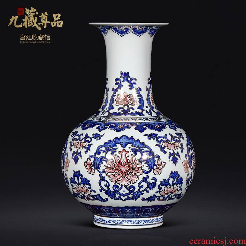 Jingdezhen blue and white paint bottles of Chinese antique hand - made ceramics from the sitting room porch TV ark, flower adornment furnishing articles
