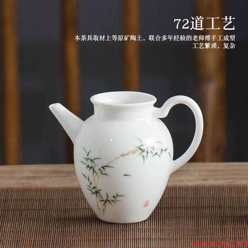 Jingdezhen hand - made sweet white ceramic fair keller kung fu tea tea sea portion evenly cup of tea, tea tea accessories