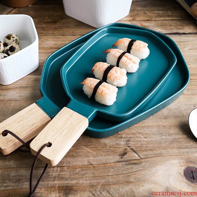 Nordic matte enrolled ceramic coffee cups and saucers frosted keller wooden handle with handles pallet steak for breakfast tray