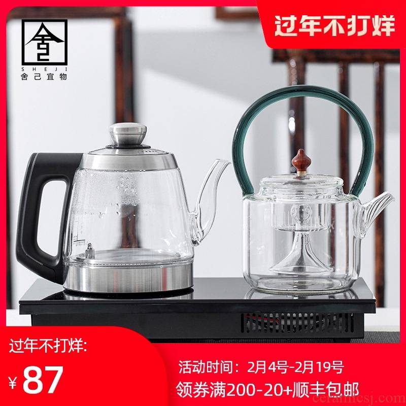 The Self - "appropriate content boil tea of a complete set of automatic electric TaoLu boiling tea tea, high temperature resistant glass pot kettle cooking