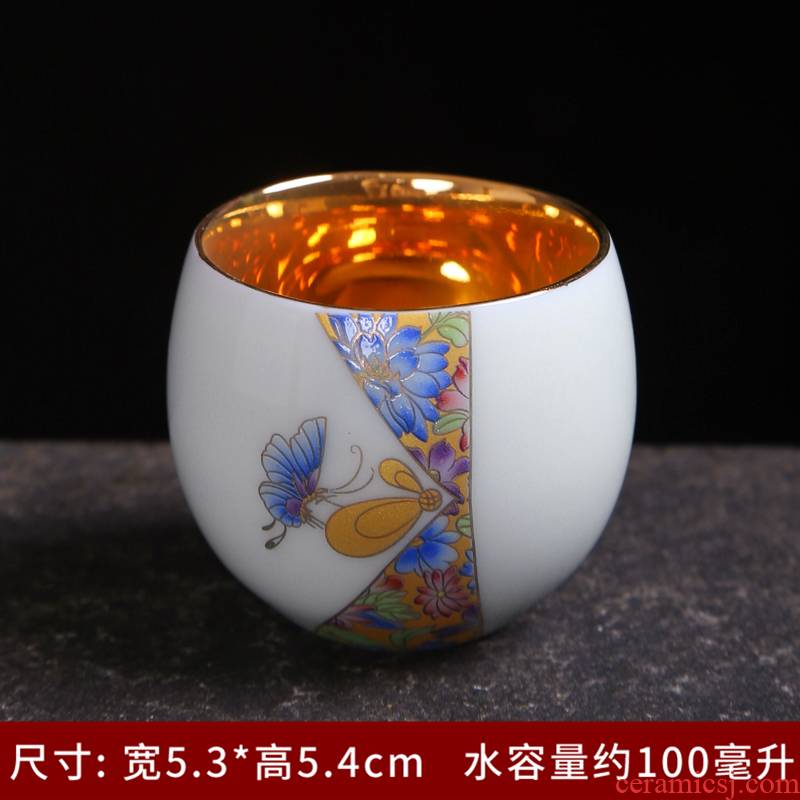 Japanese noggin up with inferior smooth personal single cup sample tea cup ceramic kung fu tea master cup tea cup
