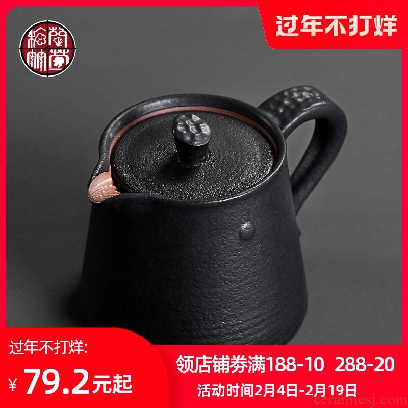 Small single ceramic pot of kung fu tea thick ceramic tea set filter are it Japanese tea taking tea pot of black tea