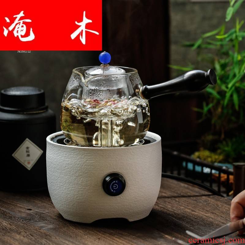 Submerged wood automatic cooked pu - erh tea, black tea, the electric TaoLu boiled tea, white tea POTS, glass teapot tea stove tea steamer side