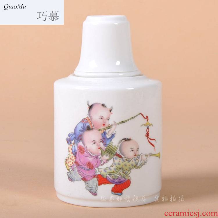 Qiao mu thin fetal ipads porcelain two temperature wine pot hot wine jingdezhen ceramic wine warm wine glass packages