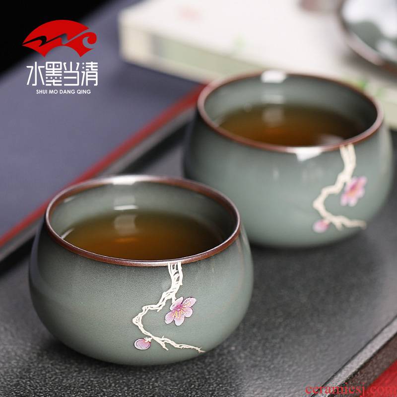 Imperial tea masters cup single cup sample tea cup kung fu ceramic cups and move large - sized checking restoring ancient ways men and women