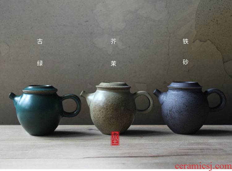 About Nine soil manual teapot Japanese antique tea set creative arts fine pottery simple restoring ancient ways single pot of kung fu tea kettle