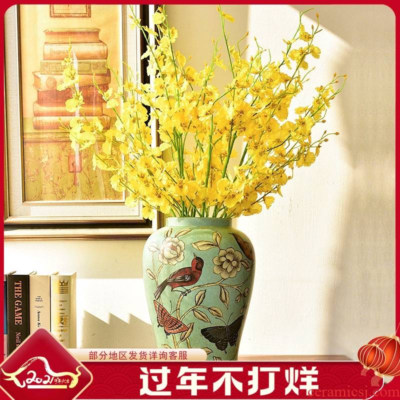 New Chinese style ceramic vases, flower arranging TV ark, place of the sitting room porch table creative home soft decoration