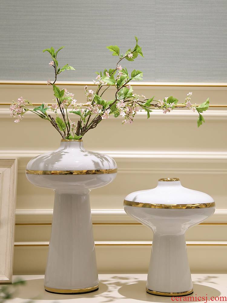 I and contracted light key-2 luxury mesa ceramic vase simulation flower arranging place to live in the sitting room TV ark, home decoration decoration