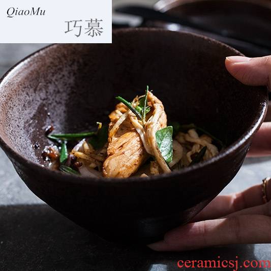 Qiao mu creative ceramic rainbow such use small salad bowl coarse ceramic tableware snack bowl dish bowl