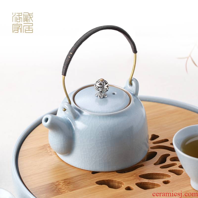 Blower, small ceramic teapot manual girder pot of your porcelain teapot your up portable travel kung fu tea pot