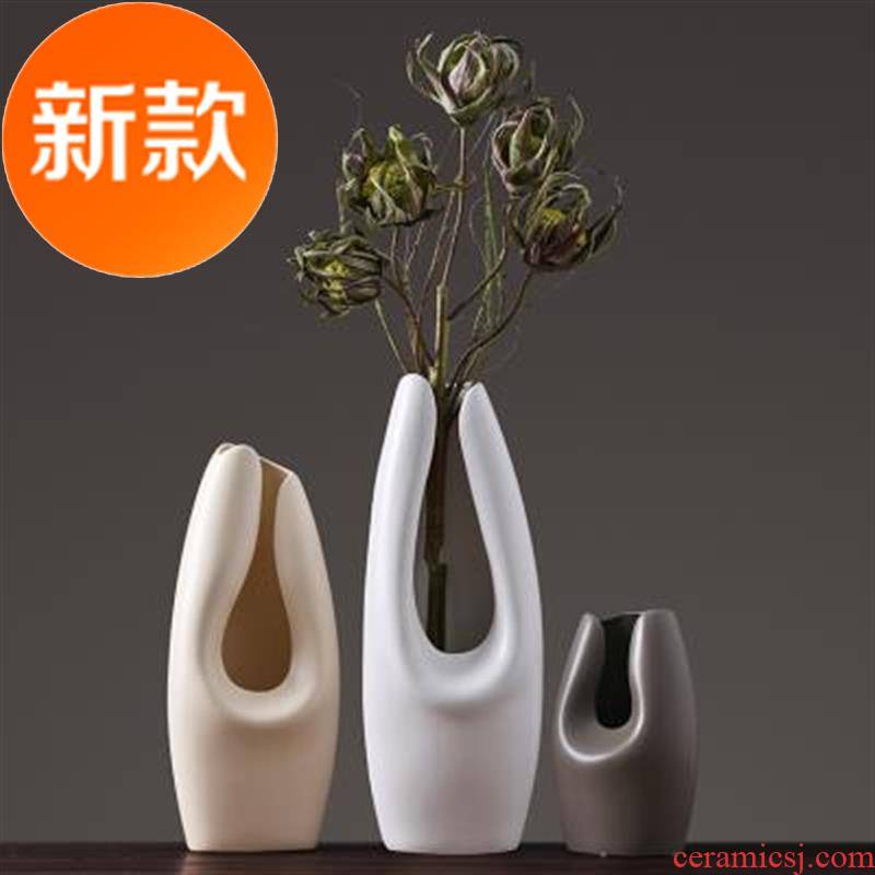 C the Nordic idea vase household soft outfit decoration simple plain coloured ceramic art living room TV cabinet flower arrangement