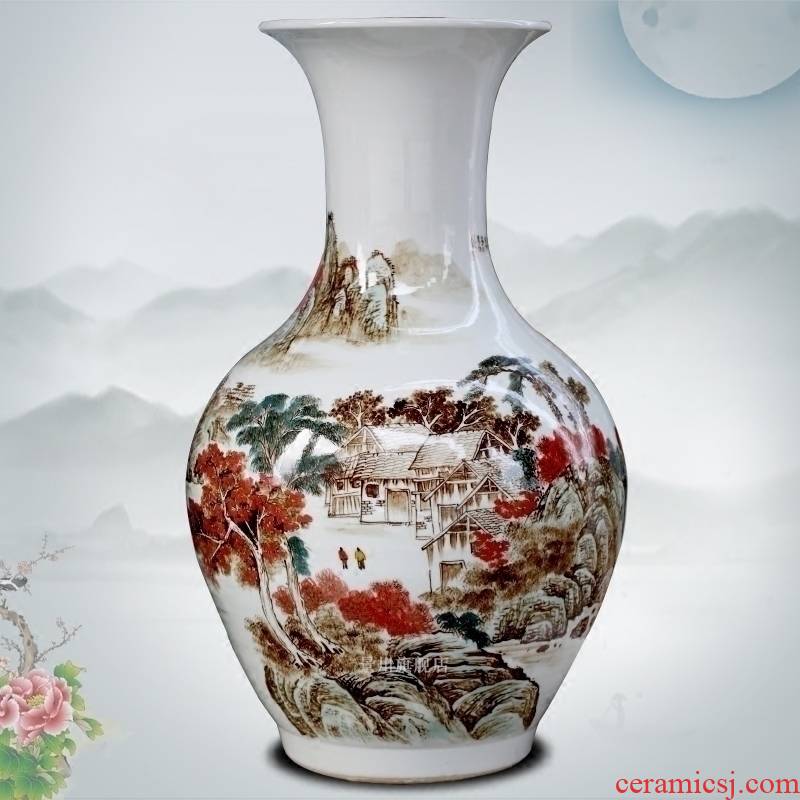 Hand - made jiangshan jiao jingdezhen ceramics flower arrangement more large vases, modern home sitting room place mesa adornment