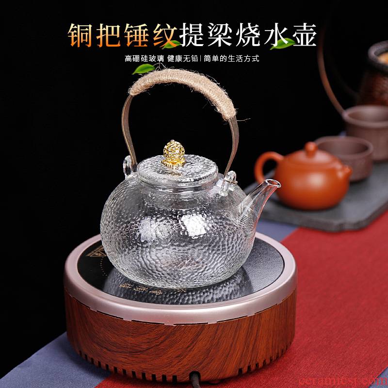 Electric TaoLu boiled tea stove suit household small glass teapot single pot of tea bags are special high temperature resistant to thicken the kettle