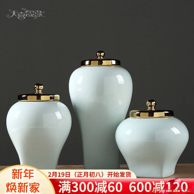 Modern Chinese style simple creative ceramic household act the role ofing is tasted wine storage tank furnishing articles, the sitting room porch example room decoration