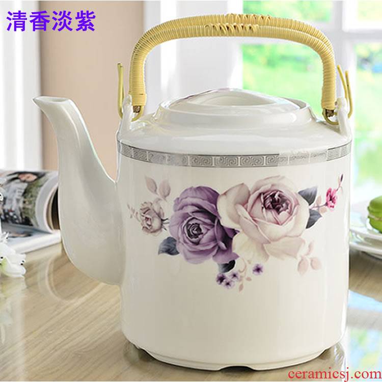 Cold ceramic kettle large capacity domestic Cold water girder ipads China large teapot tea kettle single flower pot