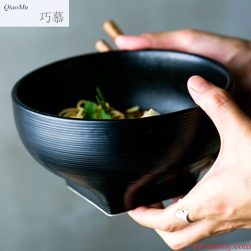 Qiao mu round ceramic bowl home end of the rainbow such always pull rainbow such as bowl fong rice bowl dessert fruit salad bowl of soup bowl