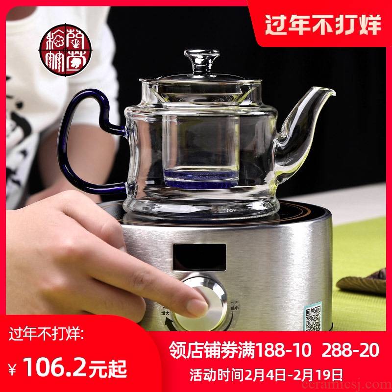 Boiling tea ware glass teapot steam pot of Boiling water tea pot, stainless steel electric TaoLu thickening cooking pot