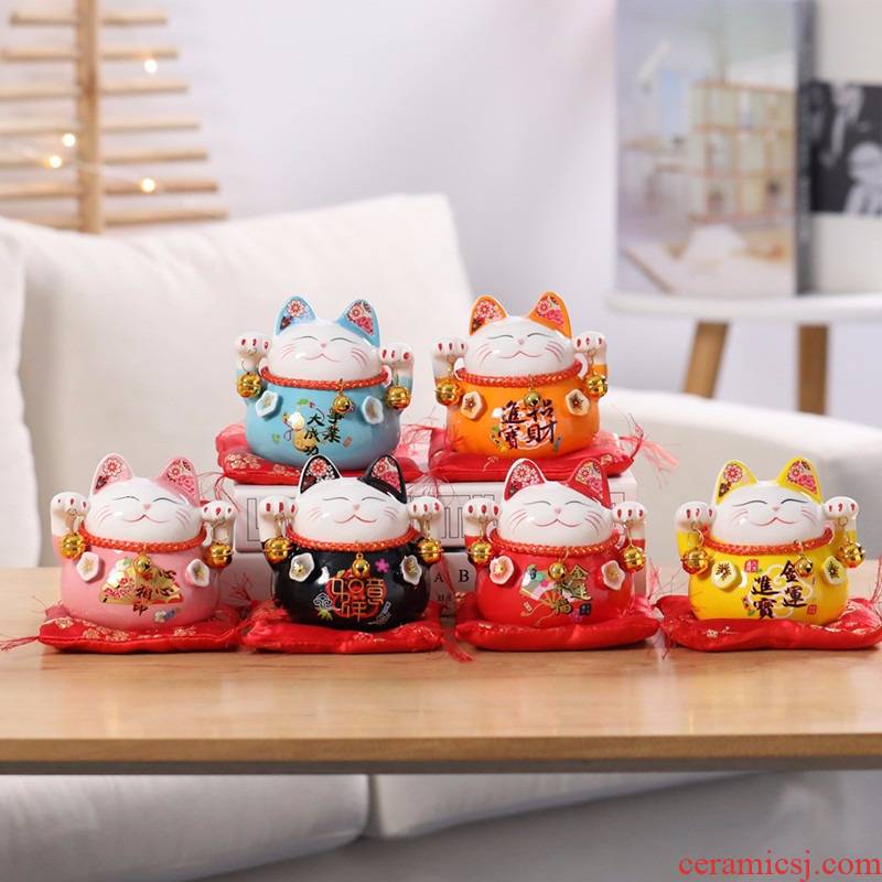 The Cat the opened ceramic saving ceramic Cat household act the role ofing is tasted furnishing articles ceramic ceramic Cat sitting room