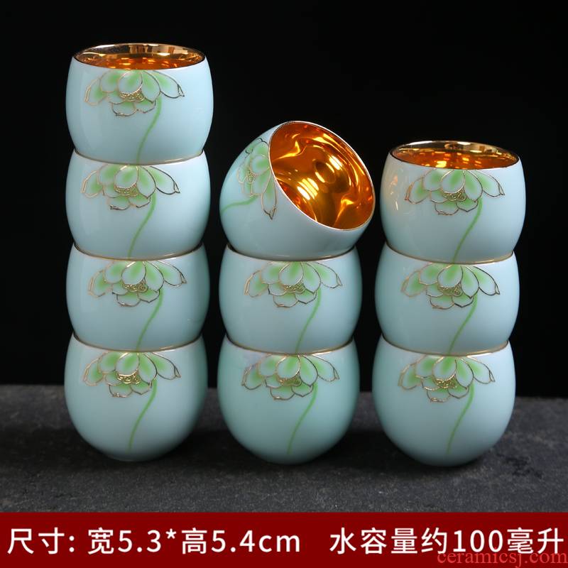 Jingdezhen porcelain teacup ceramic sample tea cup kung fu tea set ceramic masters cup personal a cup of tea light cup