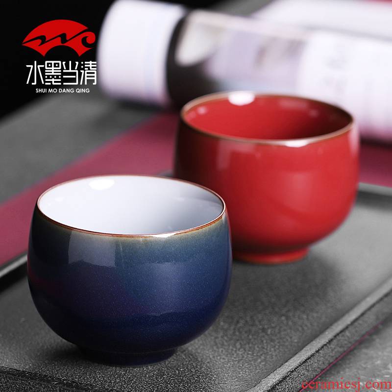 Large cups cup single master cup single cup home checking ceramic sample tea cup single kung fu tea service men and women