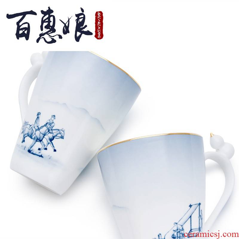 (niang silk road festival gourd cup home ipads porcelain keller cups to send cups of gift boxes