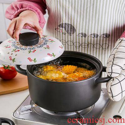 Pot soup gas casserole soup Pot size capacity of preserve one 's health of household Pot Japanese casserole stew ceramic high - temperature flame