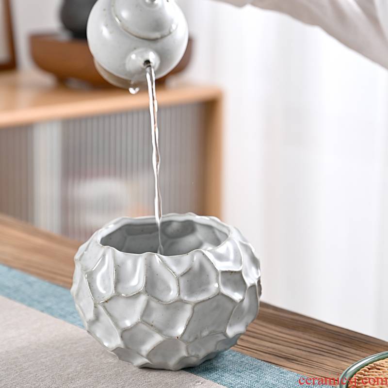 Hui shi creative household size tea wash to building ceramic kung fu tea tea accessories cup water wash to wash water jar