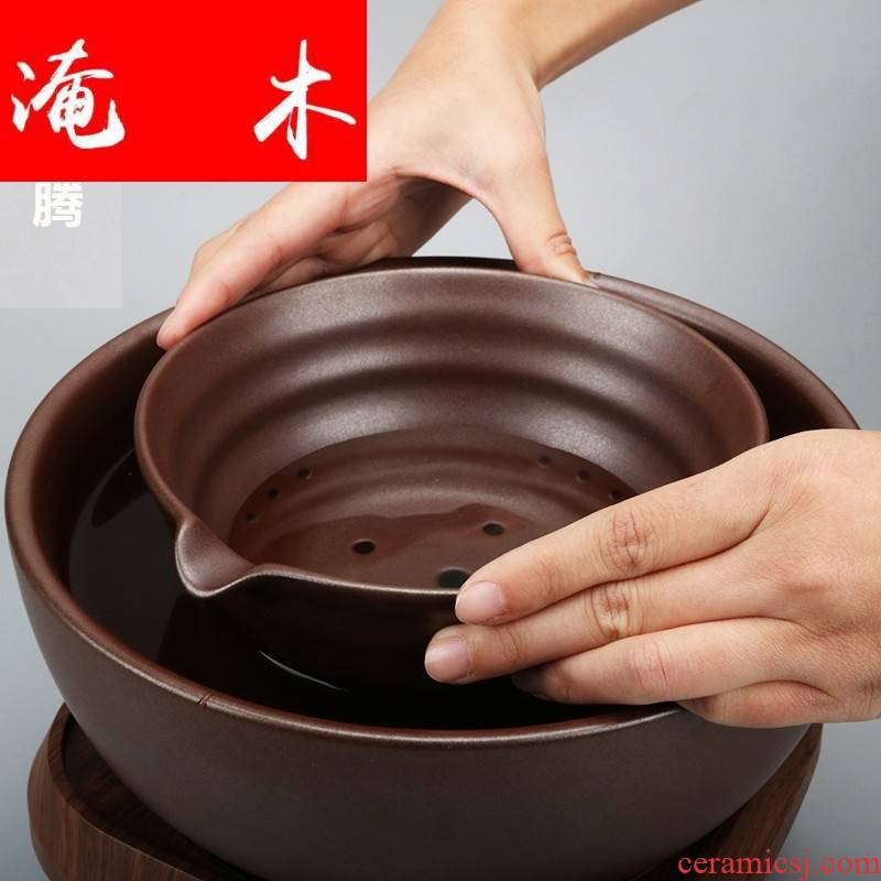 Submerged wood large ceramic boiling tea machine electricity TaoLu suit tea stove cooked this teapot teacup tea, black tea