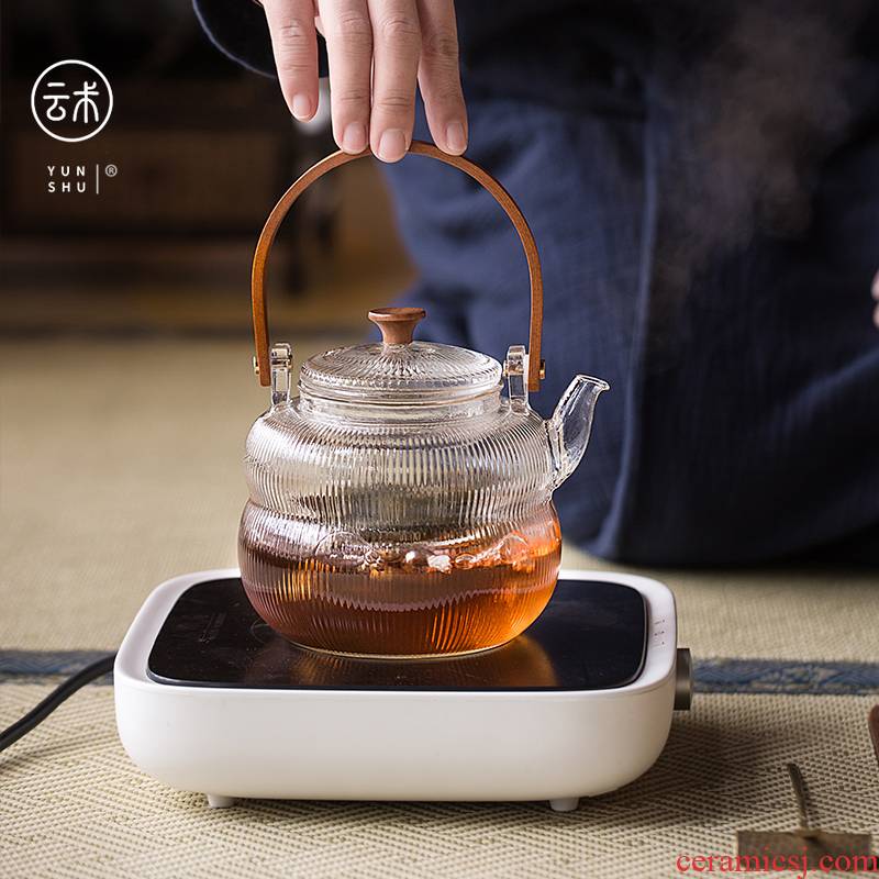 Cloud (Japanese heat - resistant glass teapot cooking pot kettle household cooking pot office electrical TaoLu tea ware